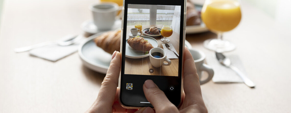 video alla colazione in un hotel