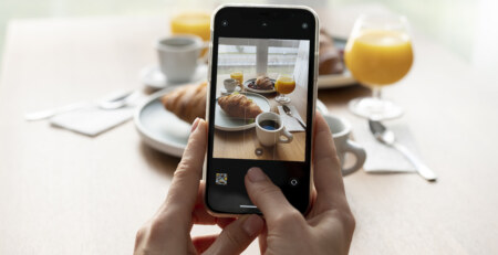 video alla colazione in un hotel